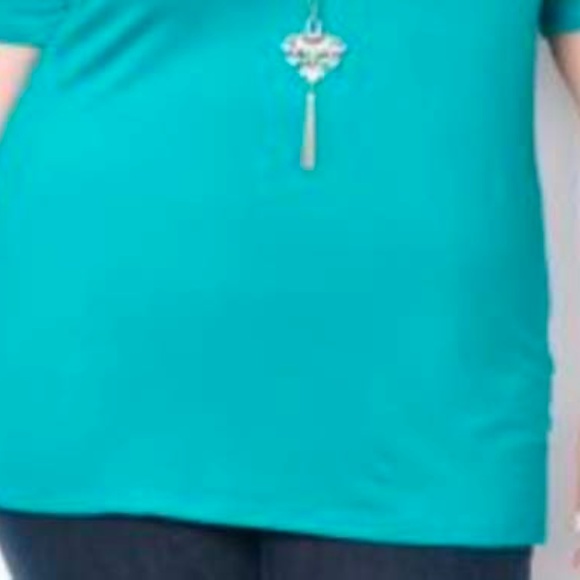 T-SHIRT, MADE IN CANADA!!, TWISTED NECKLINE, BEETROOT (Purple), SIZE 5X, RELAXED - Picture 4 of 4